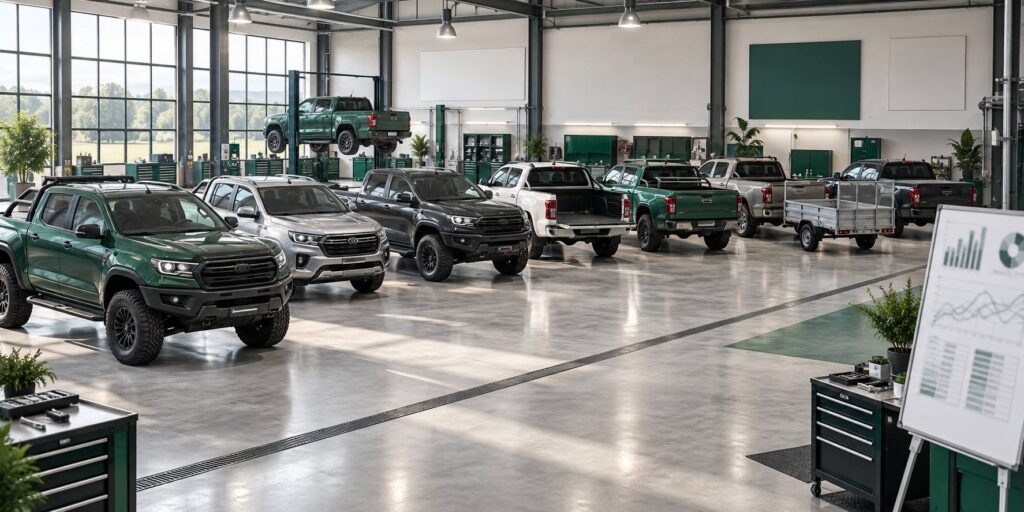 Illustration éditoriale du sujet : Les 8 pickups incontournables de 2022 : quel modèle choisir pour allier performance et robustesse ?
